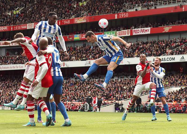  阿森纳补时绝平布莱顿，枪手延续不败金身稳居前三